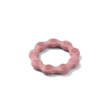 BABYONO silikona zobgrauzis RING pink 825/02