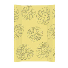 CEBABABY pārtinamā virsma ar cietu pamatni 70x50cm Comfort Monstera Mustard W-203-000-672