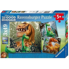 Ravensburger puzle 3X49 The Good Dinosaur R 09410