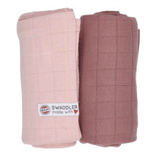 Lodger Swaddler Solid kokvilnas autiņi 120x120cm 2gab., Sensitive/Plush SW 1083