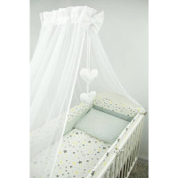 ANKRAS GRAY STARS/GRAY MINKY Gultas veļas komplekts 6D/120×90/360cm