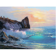 TSVETNOY Dimantu mozaīkas komplekts 40x50cm Coastal Landscape, LG258e