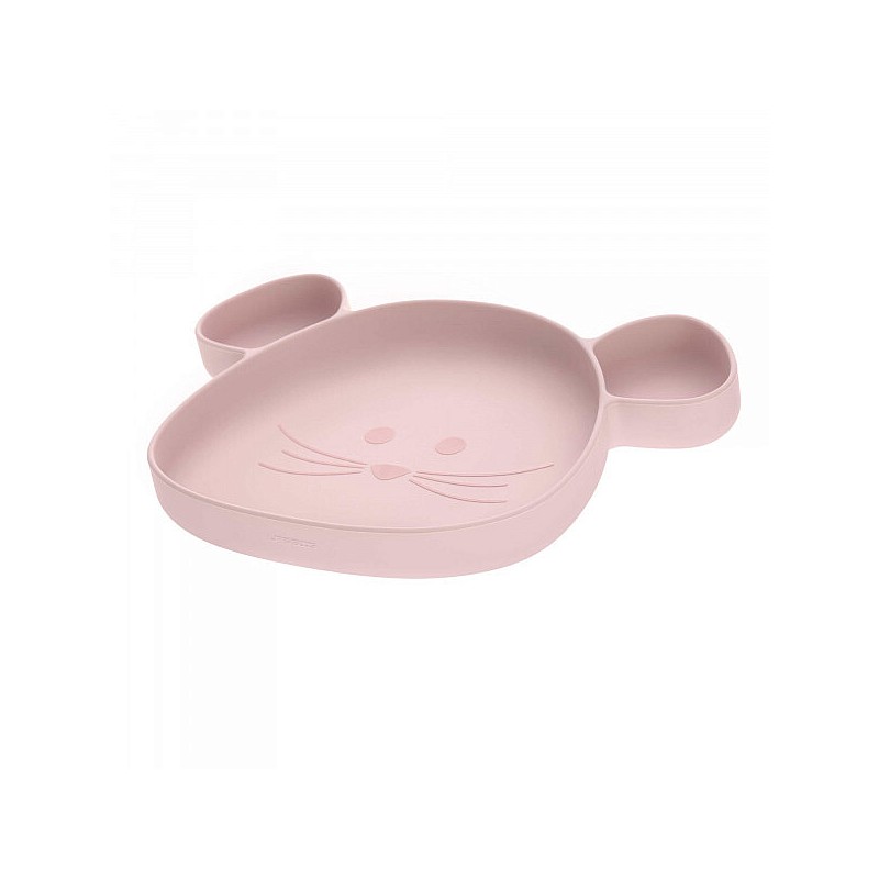 LASSIG Silikona šķīvis "Rozā pelēns" , 1310035755