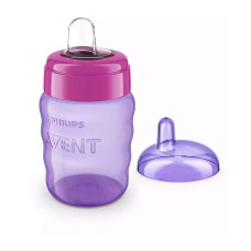 PHILIPS AVENT EASY SIP mācību krūzīte, 9M+, 260ml, silikona snīpis SCF553/03 rozā ATLAIDE