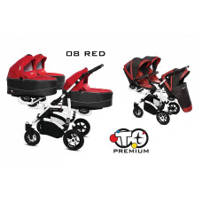 BABYACTIVE TRIPPY Premium rati trīnīšiem 2in1, 08 RED ar baltu rāmi