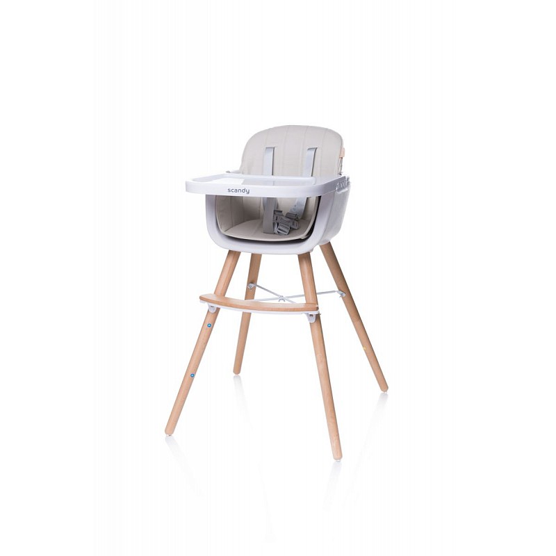 4BABY SCANDY Barošanas krēsls 6M+, BEIGE