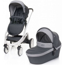 4BABY COSMO universālie rati 2in1 DARK GREY