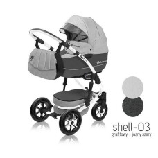 BABYACTIVE SHELL EKO Universālie rati 2in1, COL.03N