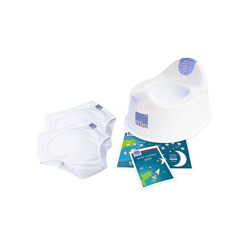 BAMBINO MIO Potty Training Kit - podmācības komplekts (podiņš+2gab. pārejas bikses), 11-13 kg