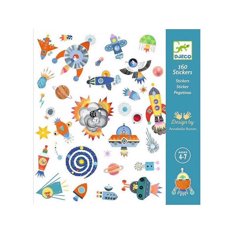 DJECO Uzlīmes – Kosmoss 160gb., DJ09270