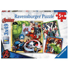 Ravensburger puzle 3X49 Marvel Avengers R 08040