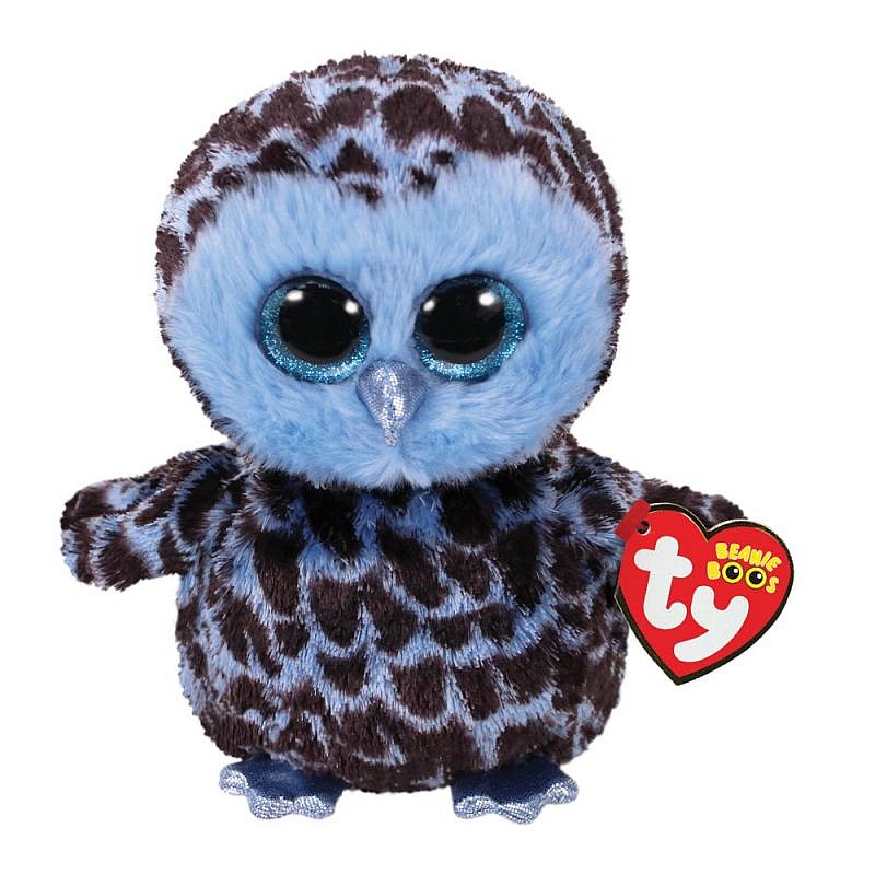 TY Beanie Boos Mīkstā rotaļlieta BLUE OWL PARROT YAGO 15.5cm, TY36896 IZPĀRDOŠANA