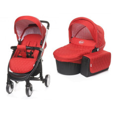 4BABY ATOMIC universālie rati 2in1 - RED