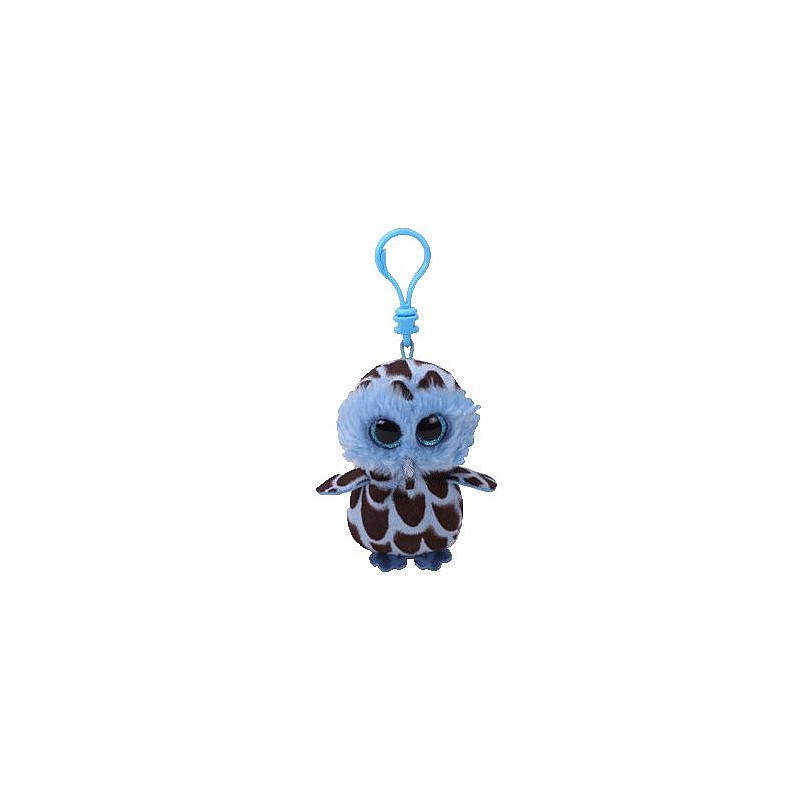 TY Beanie Boos Mīkstā rotaļlieta - piekariņš BLUE OWL YAGO 8cm, TY35212