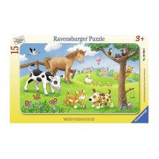 Ravensburger Plakanā puzle Dzīvnieki 15gab., 06066