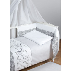 BABYMATEX BIANCO Gultas veļas komplekts no 3 daļām 135x100cm - Safari