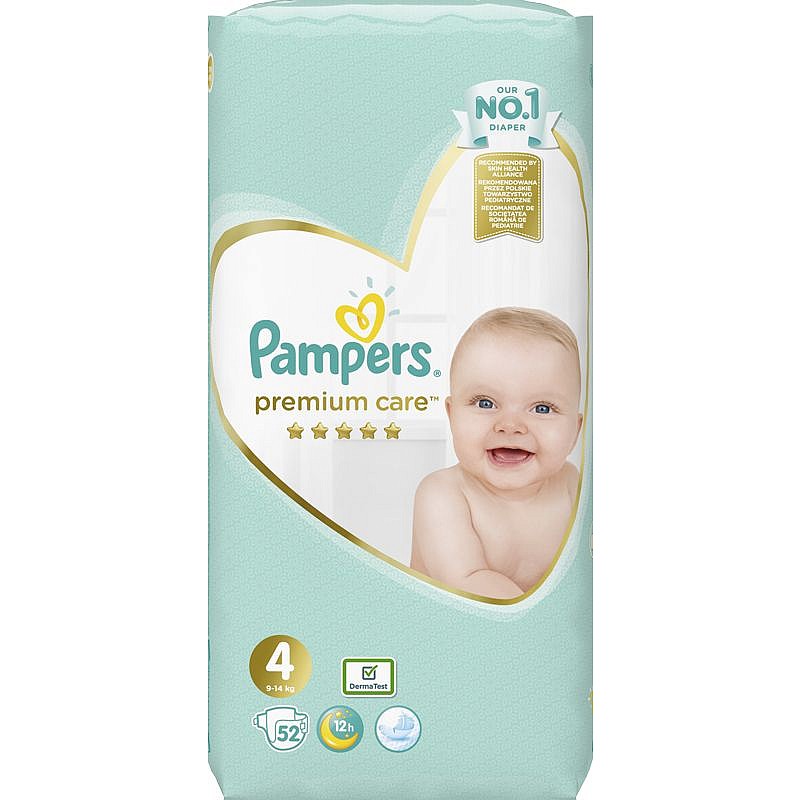 Pampers Premium Care S4/ 7-18 kg, 52 gab.,VP IZPĀRDOŠANA