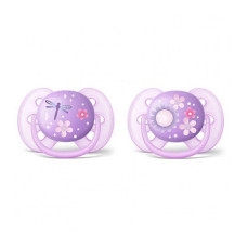 PHILIPS AVENT ULTRA SOFT Ortodontiskas formas silikona māneklis, 6-18M, 2gab, SCF227/22