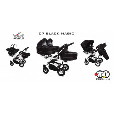 BABYACTIVE TRIPPY Premium rati trīnīšiem 3in1, 07 BLACK MAGIC ar baltu rāmi