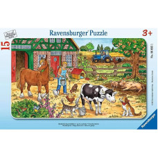 Ravensburger Plakanā puzle Happy Farm Life 15gb. 3+ R 06035