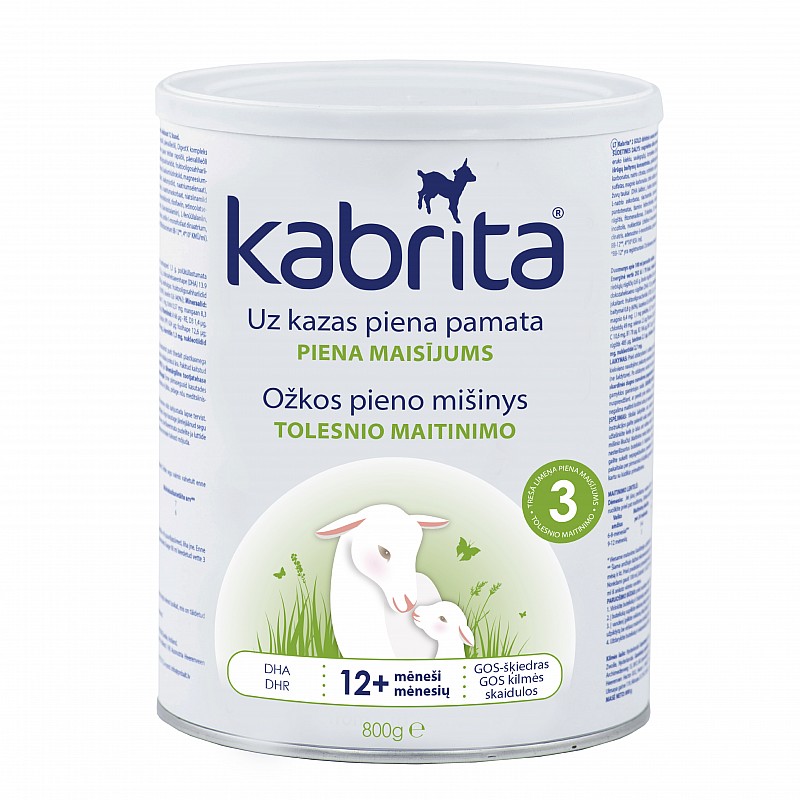 KABRITA 3 GOLD kazas piena maisījums no 12 mēn., 800g.,