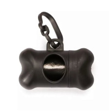 Dog dirt bag dispenser black