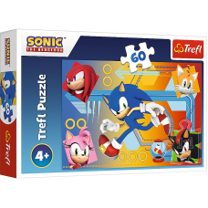 TREFL SONIC Puzle, 60 gab. 17387T