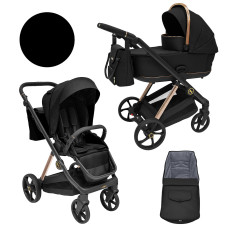 Baby Fashion GINO 2.0 Universal stroller 3in1, Black