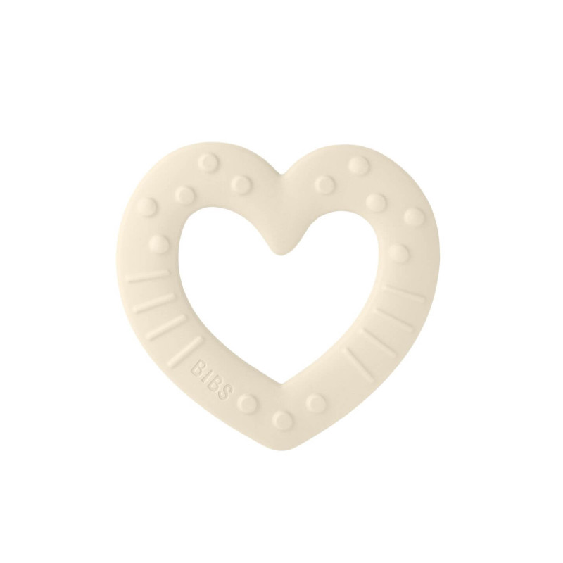 Bibs Tandköttsmassagerare / Bitring Baby Bitie Heart Ivory