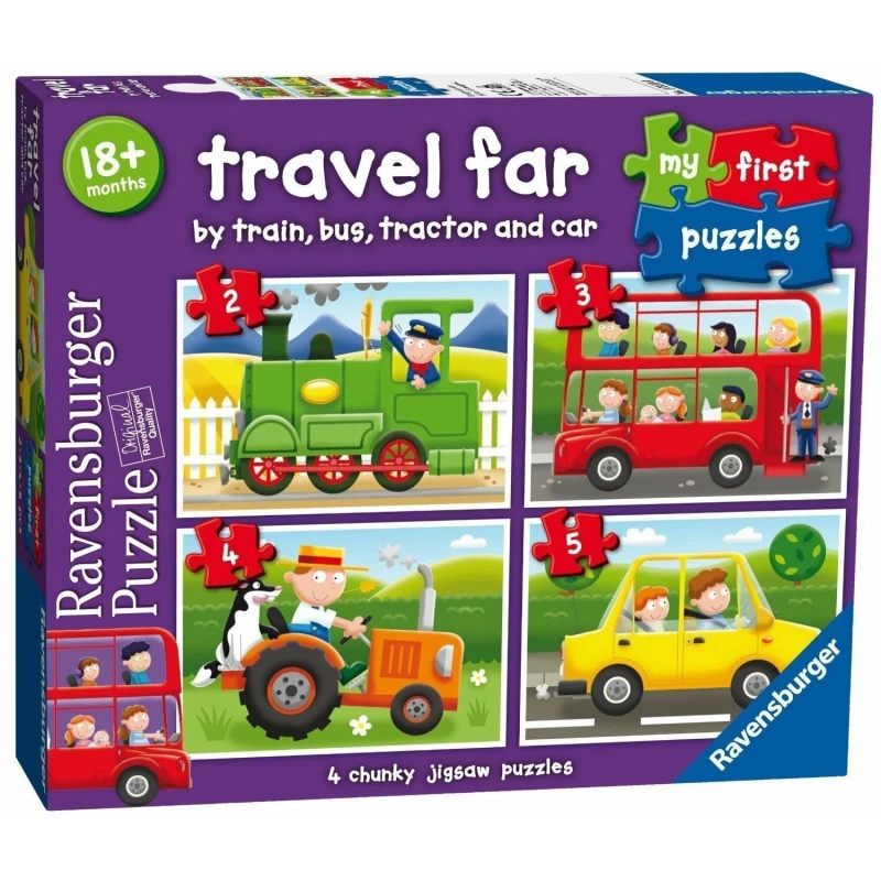 RAVENSBURGER puzle 4in1 Travel Far 18m+ R 07303