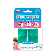 BABYCUP Mācību mini krūzīte 50ml 4m+ 4gab., zaļš IZPĀRDOŠANA