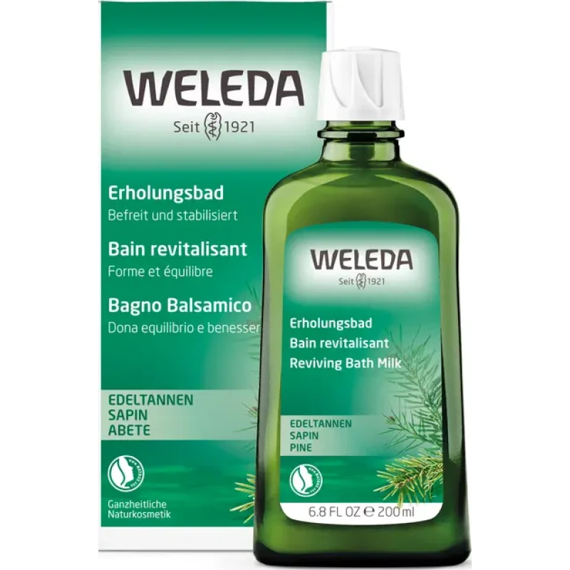 Weleda badmjölk, silvergran, 200 ml