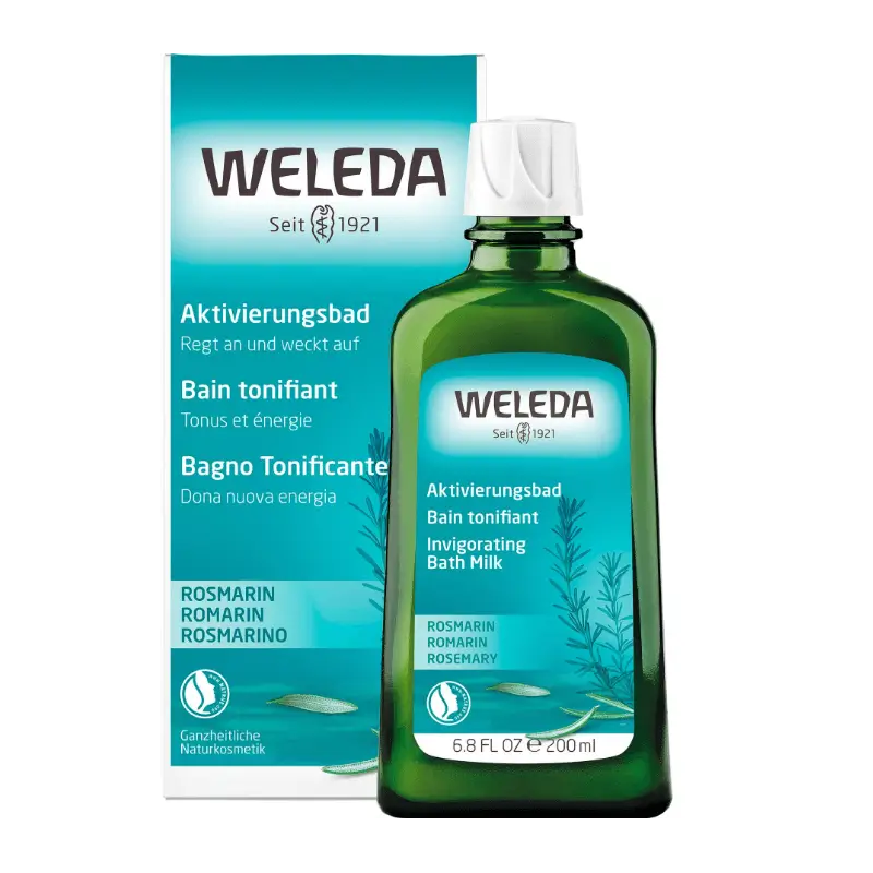 Weleda badmjölk, rosmarin, 200 ml